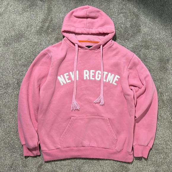 Affliction Tops - Y2K New Regime Pink Hoodie